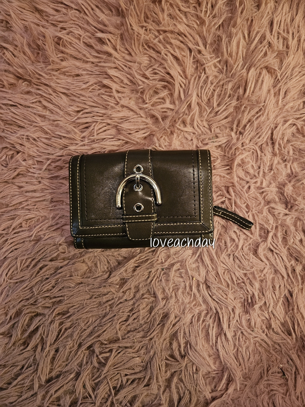 COACH☆Soho Buckle Wallet In Dark Brown